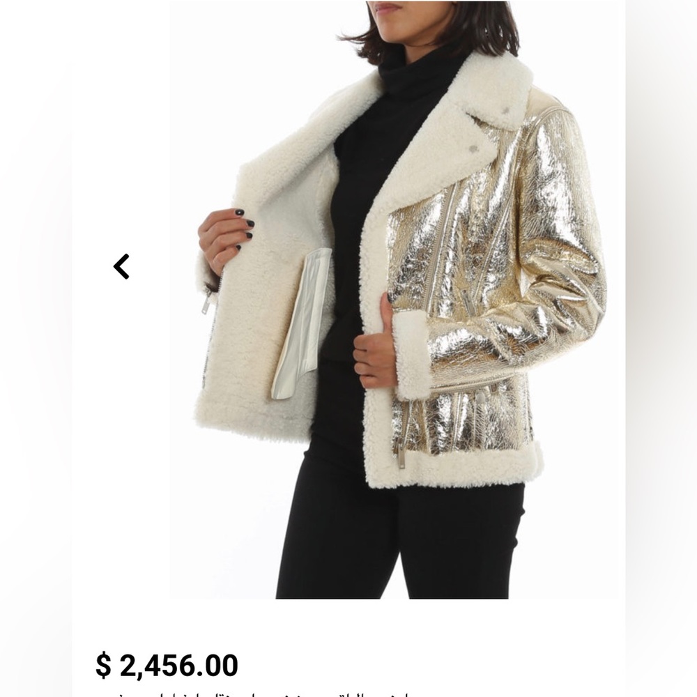 Golden Goose Assia sheepskin jacket in laminated leather/shearling lining NEW🔥 - Picture 1 of 15